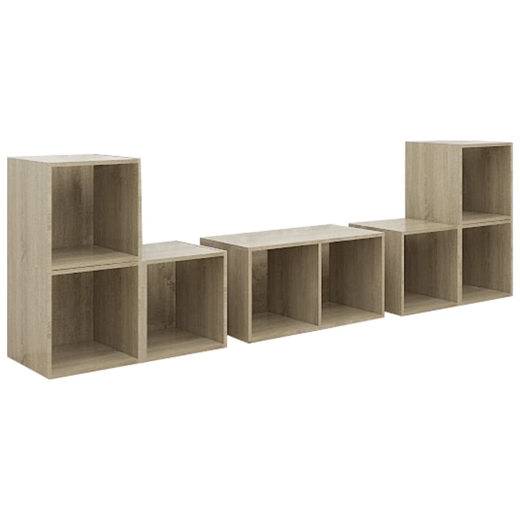 Set Mobile TV 6 pz Rovere Sonoma in Legno Multistrato 3080054
