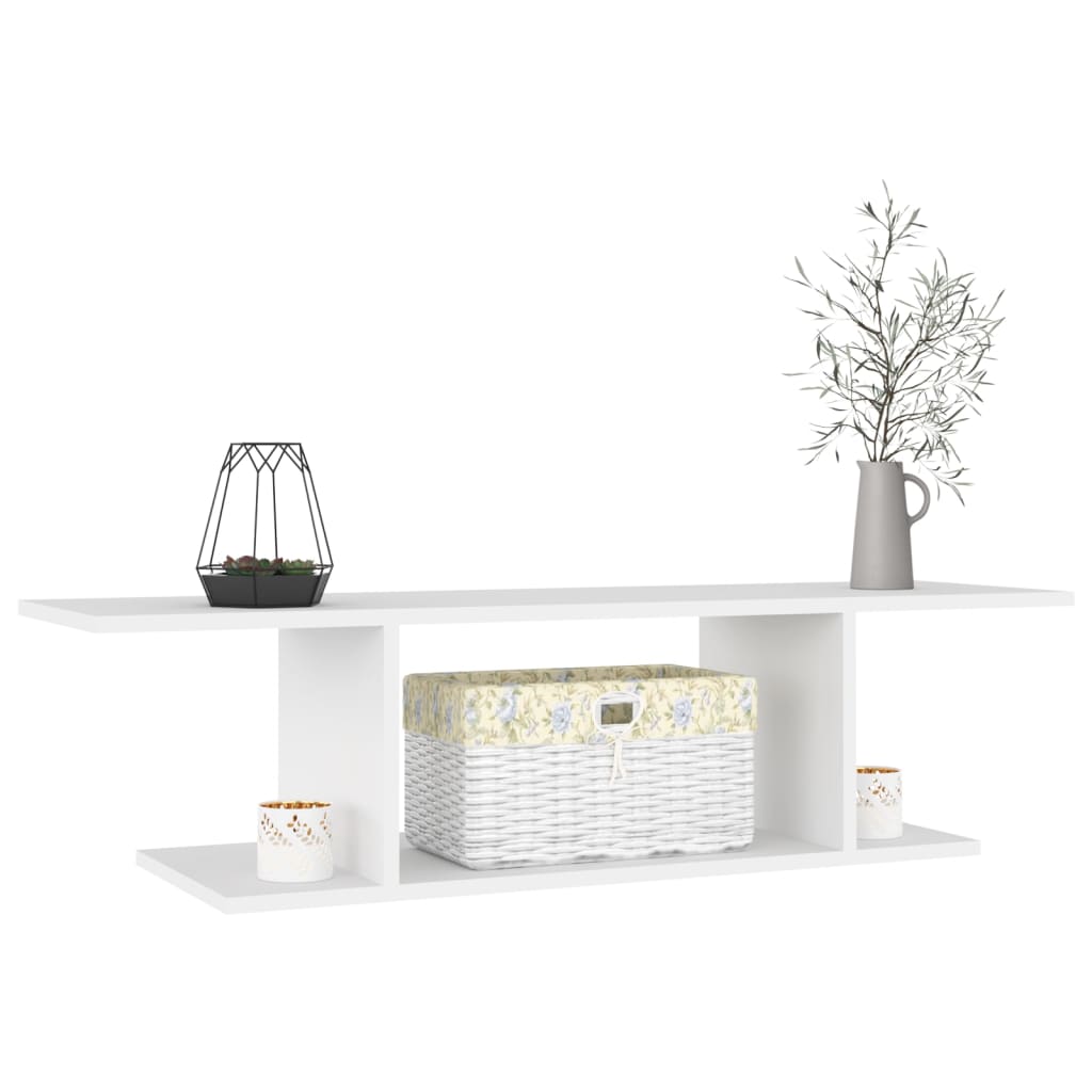 Mobile Porta TV-Credenza TV a Parete Bianco 103x30x26,5 cm