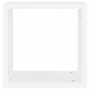 Mensole Parete a Cubo 2 pz Bianche 30x15x30cm 806998