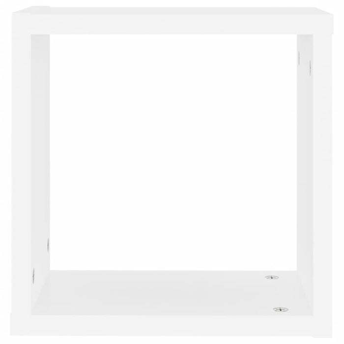 Mensole Parete a Cubo 2 pz Bianche 30x15x30cm 806998