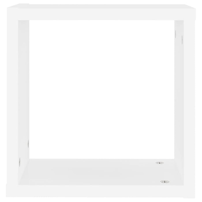 Mensole Parete a Cubo 6 pz Bianche 30x15x30 cm 807000
