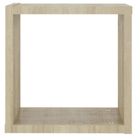Mensole da Parete a Cubo 2 pz Rovere Sonoma 30x15x30 cm cod mxl 56211