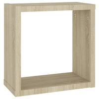 Mensole a Cubo 4 pz Rovere Sonoma 30x15x30 cm 807008