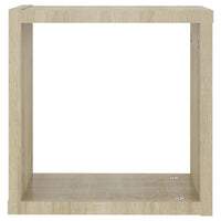 Mensole a Cubo 4 pz Rovere Sonoma 30x15x30 cm 807008