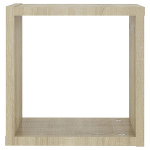 Mensole a Cubo 4 pz Rovere Sonoma 30x15x30 cm 807008