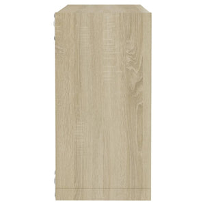 Mensole a Cubo 4 pz Rovere Sonoma 30x15x30 cm 807008