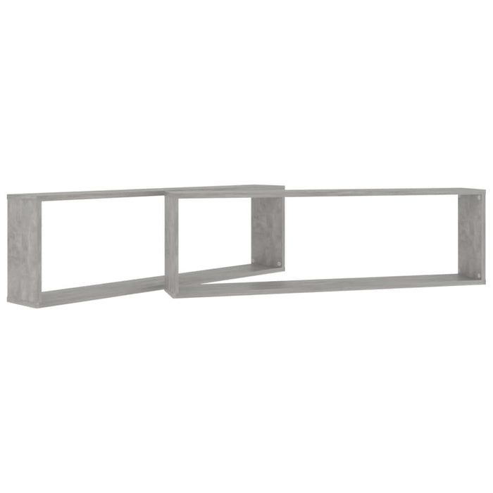 Mensole a Cubo 2 pz Grigio Cemento 100x15x30 cm in Truciolato cod mxl 51865