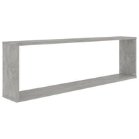 Mensole a Cubo 2 pz Grigio Cemento 100x15x30 cm in Truciolato cod mxl 51865