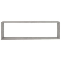 Mensole a Cubo 2 pz Grigio Cemento 100x15x30 cm in Truciolato cod mxl 51865