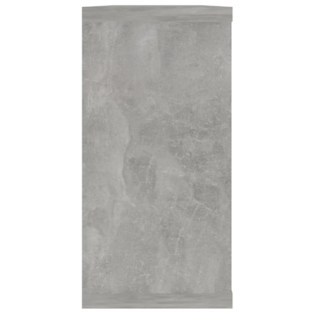 Mensole a Cubo 2 pz Grigio Cemento 100x15x30 cm in Truciolato cod mxl 51865