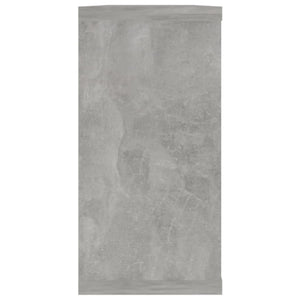Mensole a Cubo 2 pz Grigio Cemento 100x15x30 cm in Truciolato cod mxl 51865