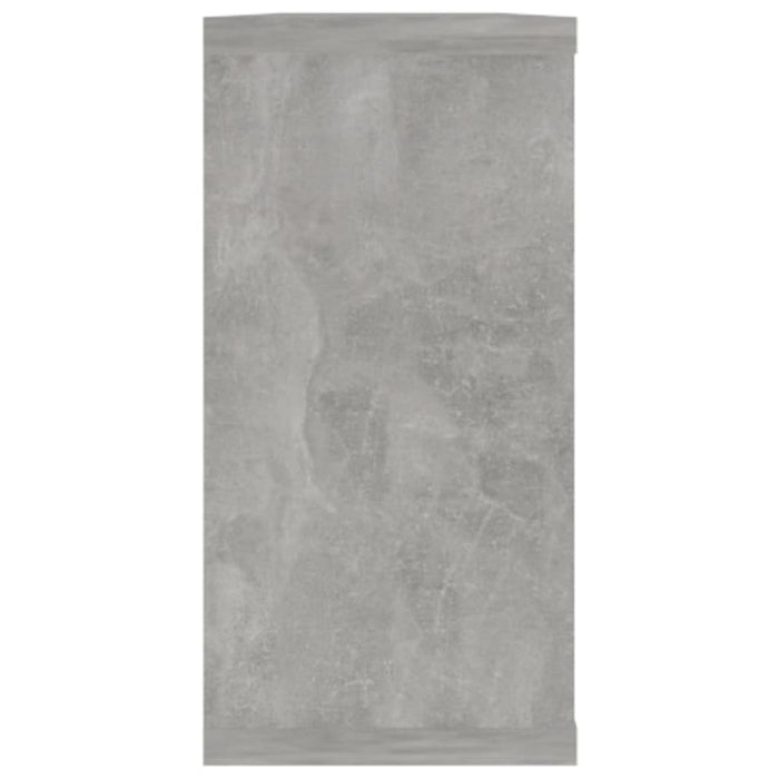 Mensole a Cubo 2 pz Grigio Cemento 100x15x30 cm in Truciolato cod mxl 51865