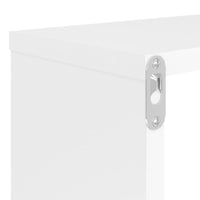 Mensole Parete a Cubo 4pz Bianco 80x15x26,5cm Legno Multistrato 807107