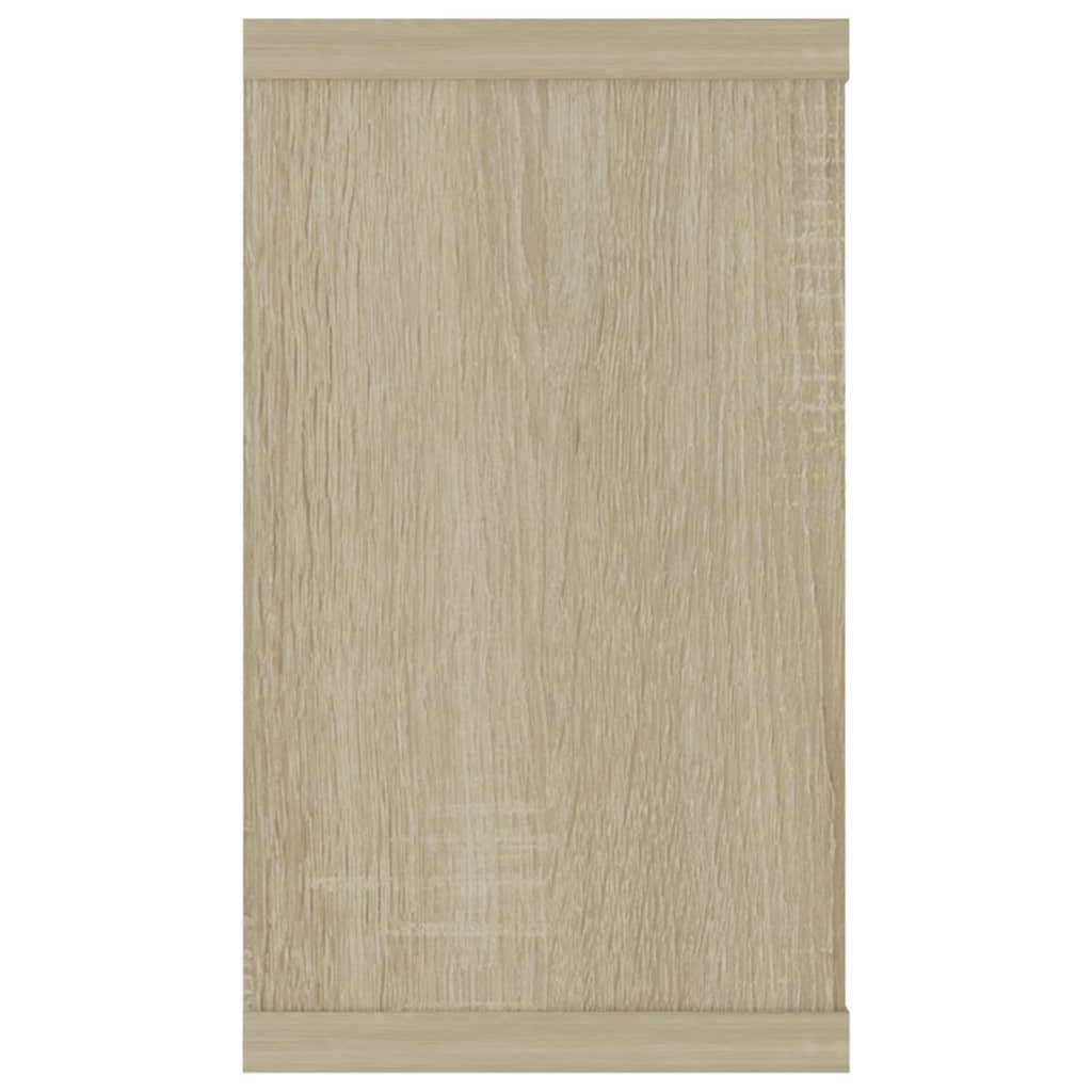 Mensole Parete Cubo 2pz Rovere Sonoma 80x15x26,5cm Multistrato 807115