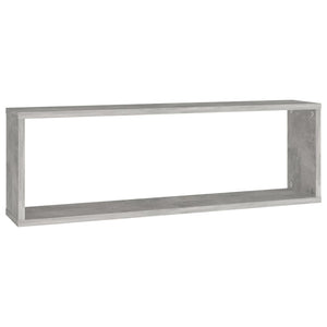 Mensole Parete Cubo 4pz Grigio Cemento 80x15x26,5cm Multistrato 807119