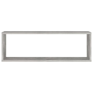 Mensole Parete Cubo 4pz Grigio Cemento 80x15x26,5cm Multistrato 807119