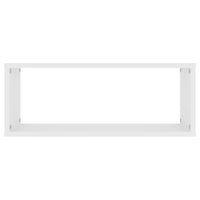 Mensole Parete a Cubo 2pz Bianche 60x15x23 cm Legno Multistrato 807133