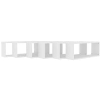 Mensole Parete a Cubo 6 pz Bianche 60x15x23 cm Truciolato cod mxl 33692