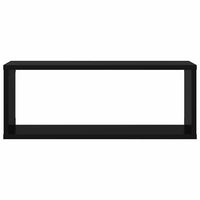 Mensole Parete a Cubo 4pz Nere 60x15x23 cm Legno Multistrato 807137