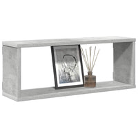 Mensole Parete a Cubo 4 pz Grigio Cemento 60x15x23 cm in Truciolato cod mxl 53912