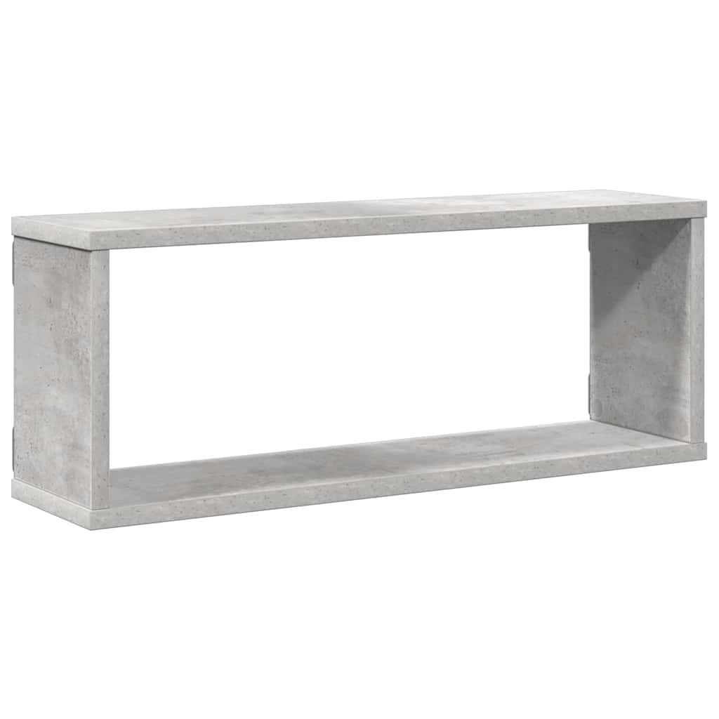 Mensole Parete a Cubo 4 pz Grigio Cemento 60x15x23 cm in Truciolato cod mxl 53912
