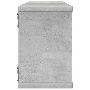 Mensole Parete a Cubo 4 pz Grigio Cemento 60x15x23 cm in Truciolato cod mxl 53912