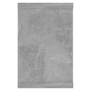 Mensole Parete a Cubo 6pz Grigio Cemento 60x15x23cm Multistrato 807147