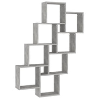 Mensola Parete Cubo Grigio Cemento 90x15x119 Legno Multistrato 807182