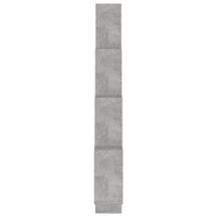 Mensola Parete Cubo Grigio Cemento 90x15x119 Legno Multistrato 807182