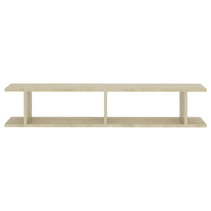 Mensole Parete 2pz Rovere Sonoma 105x18x20cm Legno Multistrato 807208