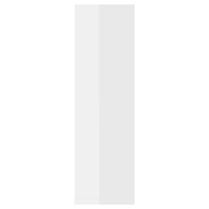 Mensole a Muro 2 pz Bianco Lucido 50x15x50 cm Legno Multistrato 807220