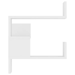 Scaffale Parete Angolo Bianco 40x40x50 cm in Legno Multistrato 807223