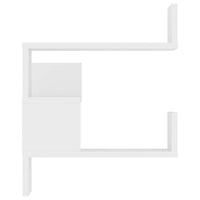 Mensole a Muro Angolari 2 pz Bianche 40x40x50 cm in Multistrato cod mxl 52747