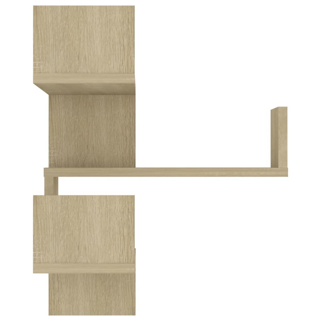 Scaffale Angolare a Muro Sonoma 40x40x50 cm Legno Multistrato 807229