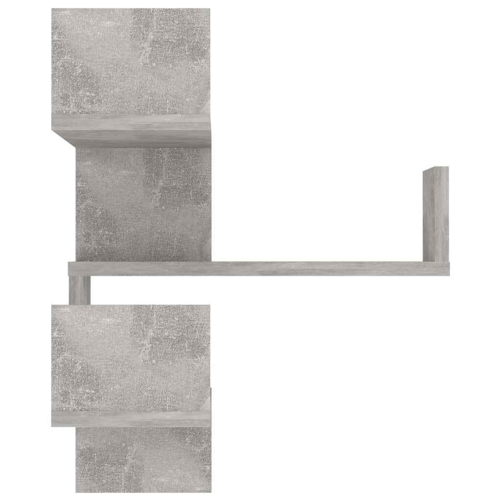 Mensole Angolari 2 pz Grigio Cemento 40x40x50 cm in Truciolato cod mxl 33503