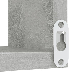 Mensole Angolari 2 pz Grigio Cemento 40x40x50 cm in Truciolato cod mxl 33503