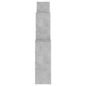 Mensola Muro Cubo Grigio Cemento 80x15x78,5cm Legno Multistrato 807263