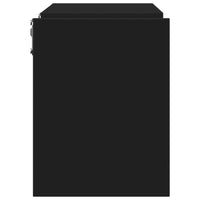 Mensole a Muro 2 pz Nere 100x15x20 cm in Truciolato cod mxl 33733