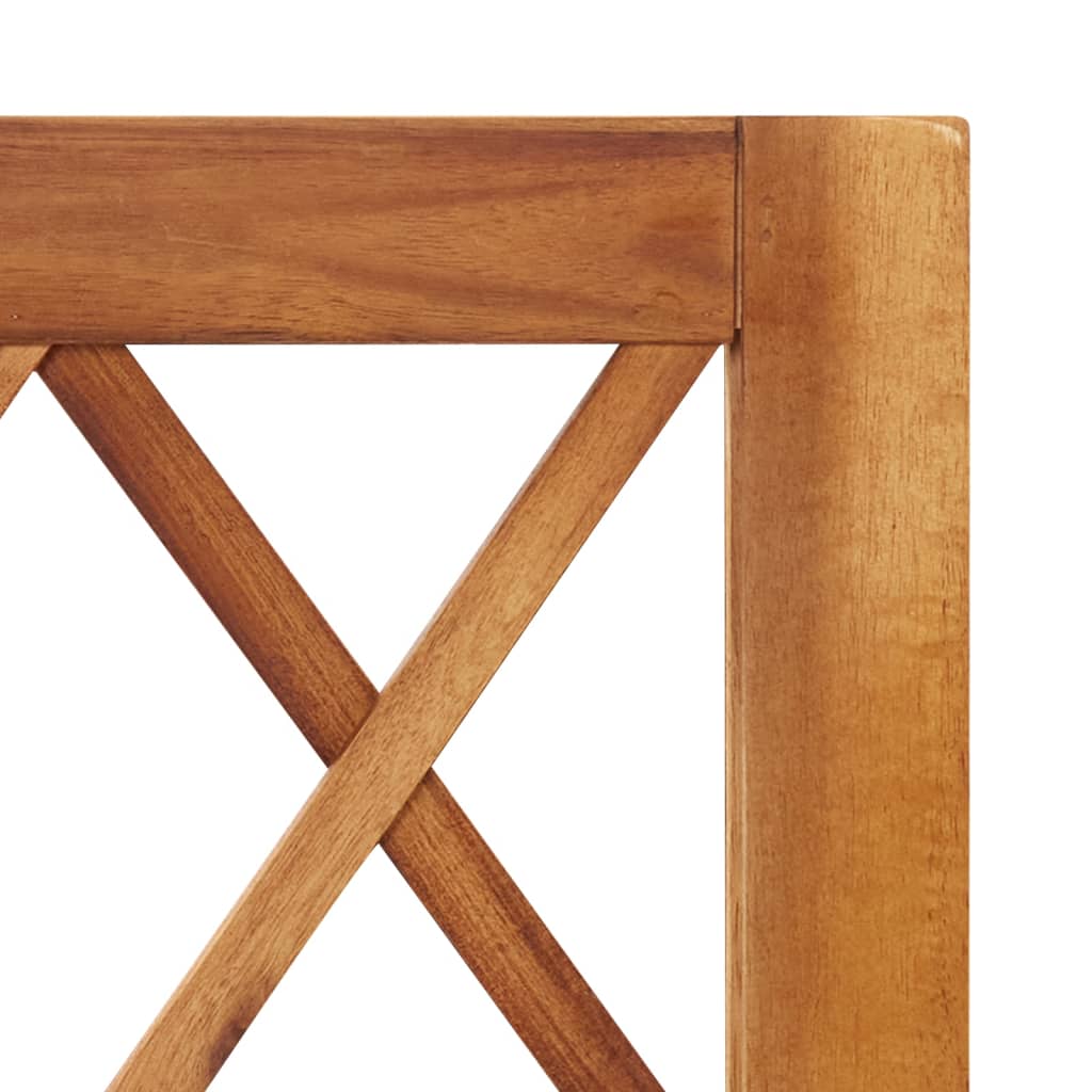 Fioriera aiuola rialzata piante fiori giardino 100 cm con traliccio in legno massello di acacia 02_0001167