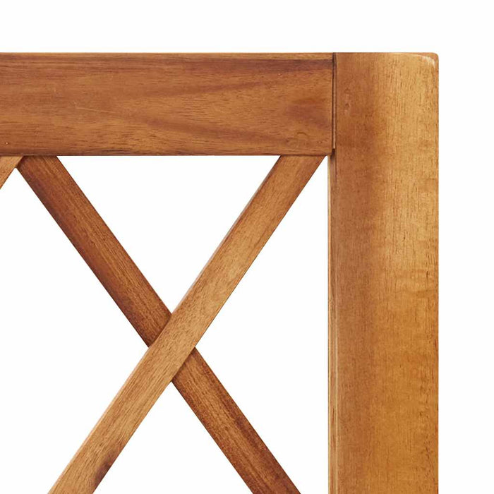 Letto Rialzato da Giardino con Graticcio in Massello di Acacia 316541