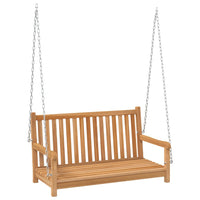 Dondolo da Giardino in Legno Massello di Teak 114x60x64 cm 316628