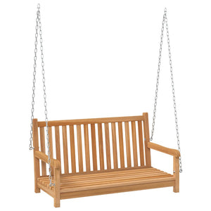 Dondolo da Giardino in Legno Massello di Teak 114x60x64 cm 316628