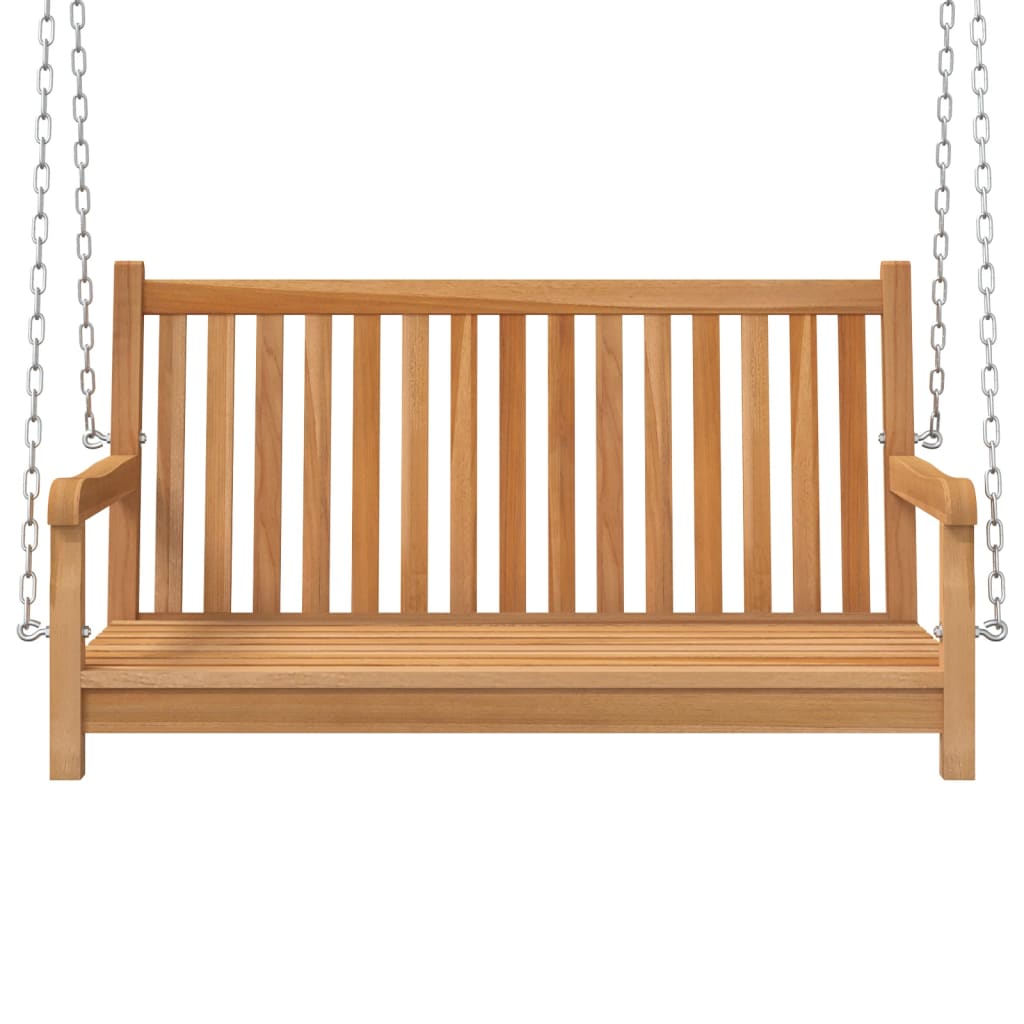 Dondolo da Giardino in Legno Massello di Teak 114x60x64 cm 316628