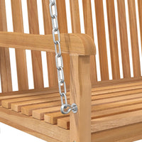 Dondolo da Giardino in Legno Massello di Teak 114x60x64 cm 316628