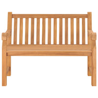 Panchina da Giardino 114 cm in Legno Massello di Teak 316638