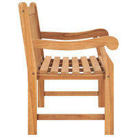 Panchina da Giardino 114 cm in Legno Massello di Teak 316638