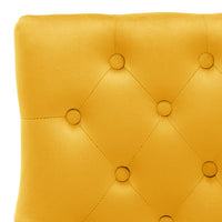 Sedie da Pranzo 2 pz Giallo in Velluto