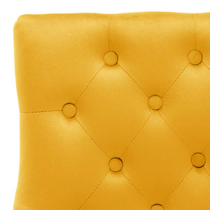 Sedie da Pranzo 2 pz Giallo in Velluto