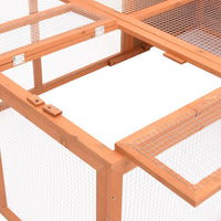 Gabbia per animali da giardino 150 x 100 x 50 cm in legno massello di abete 02_0000578