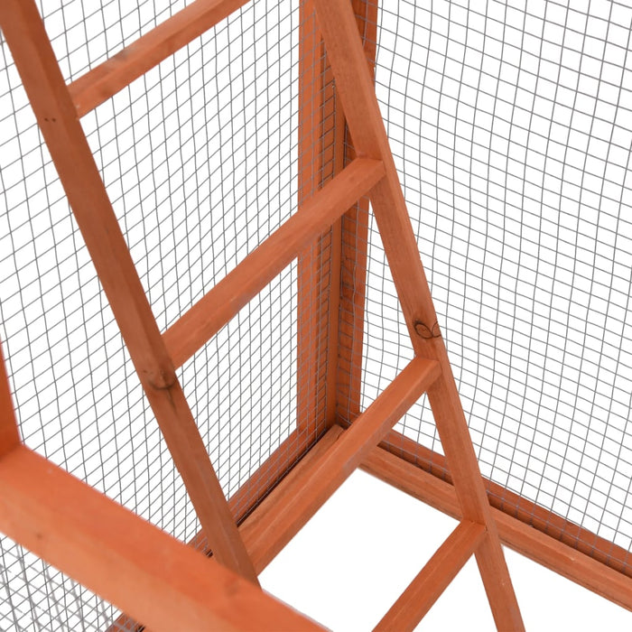 Gabbia per Uccelli 68x62x166 cm in Legno di Abete 171457